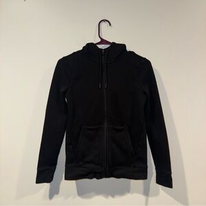 Figs Black Zip-Up Scrub Jacket